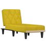 Voir la diapositive 2 : VIDAXL Chaise longue jaune velours