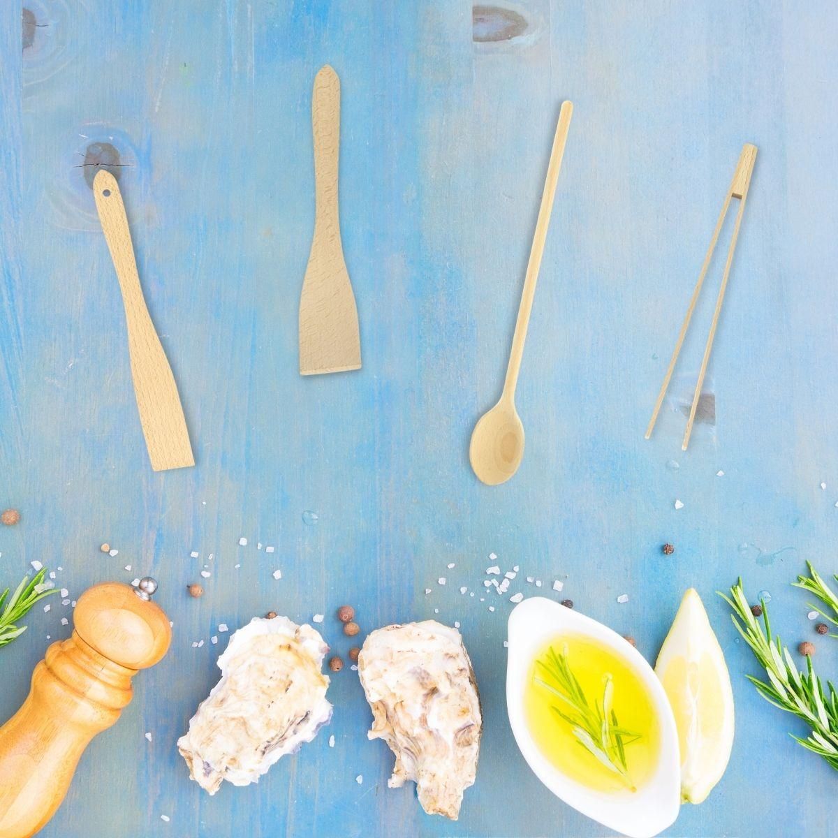 Fackelmann Ensemble de 4 ustensiles de cuisine Fackelmann Boisselerie