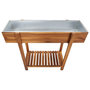 Voir la diapositive 3 : VIDAXL Lit sureleve de jardin Bois massif d'acacia et zinc