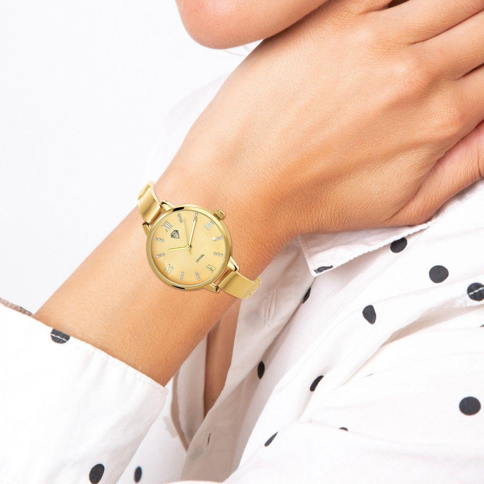 Voir la diapositive 2 : SC CRYSTAL Montre Maya élégante par SC Crystal