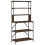 Voir la diapositive 2 : VIDAXL Support de boulanger à 6 niveaux chêne marron 90x40x180 cm