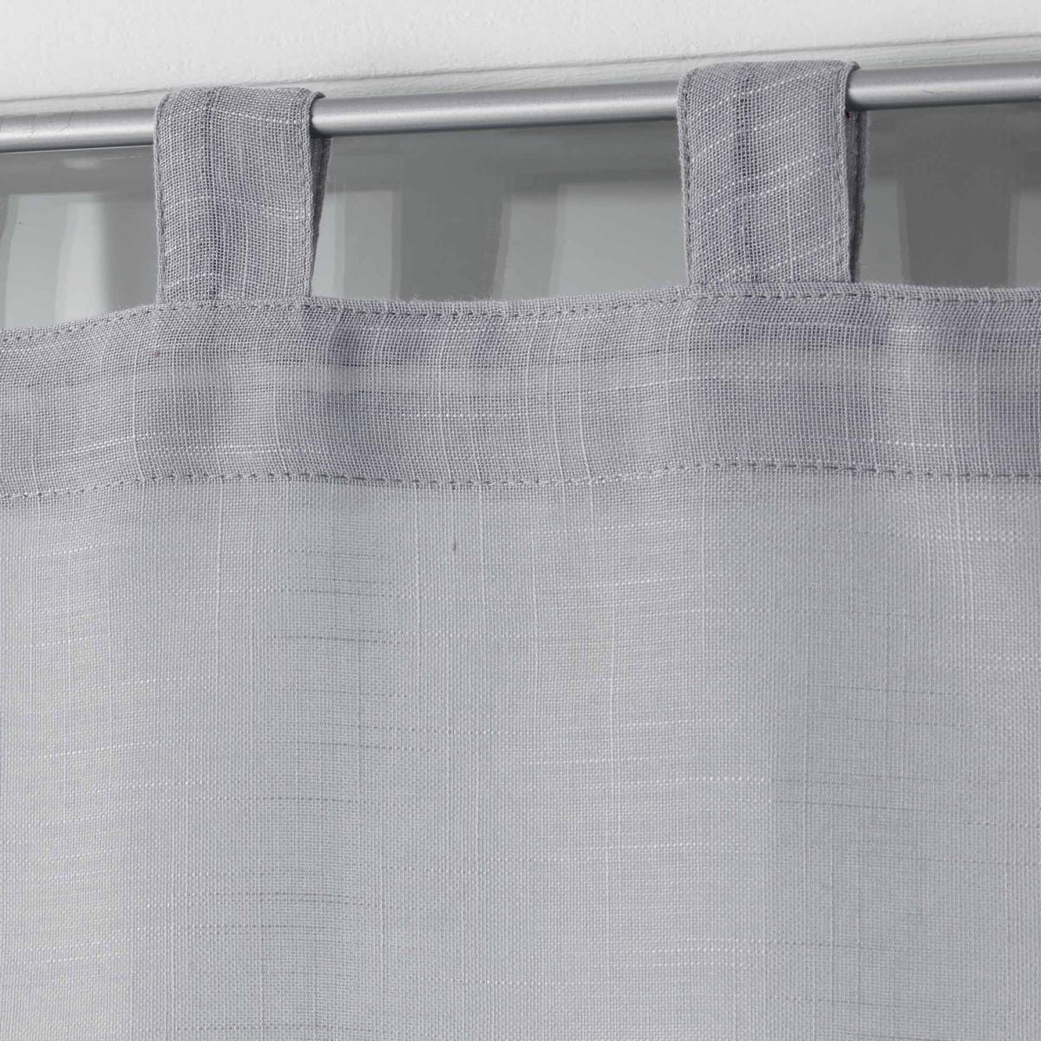 Voir la diapositive 2 : Douceur d'Intérieur Paire de voilages  zazy  60x160cm gris