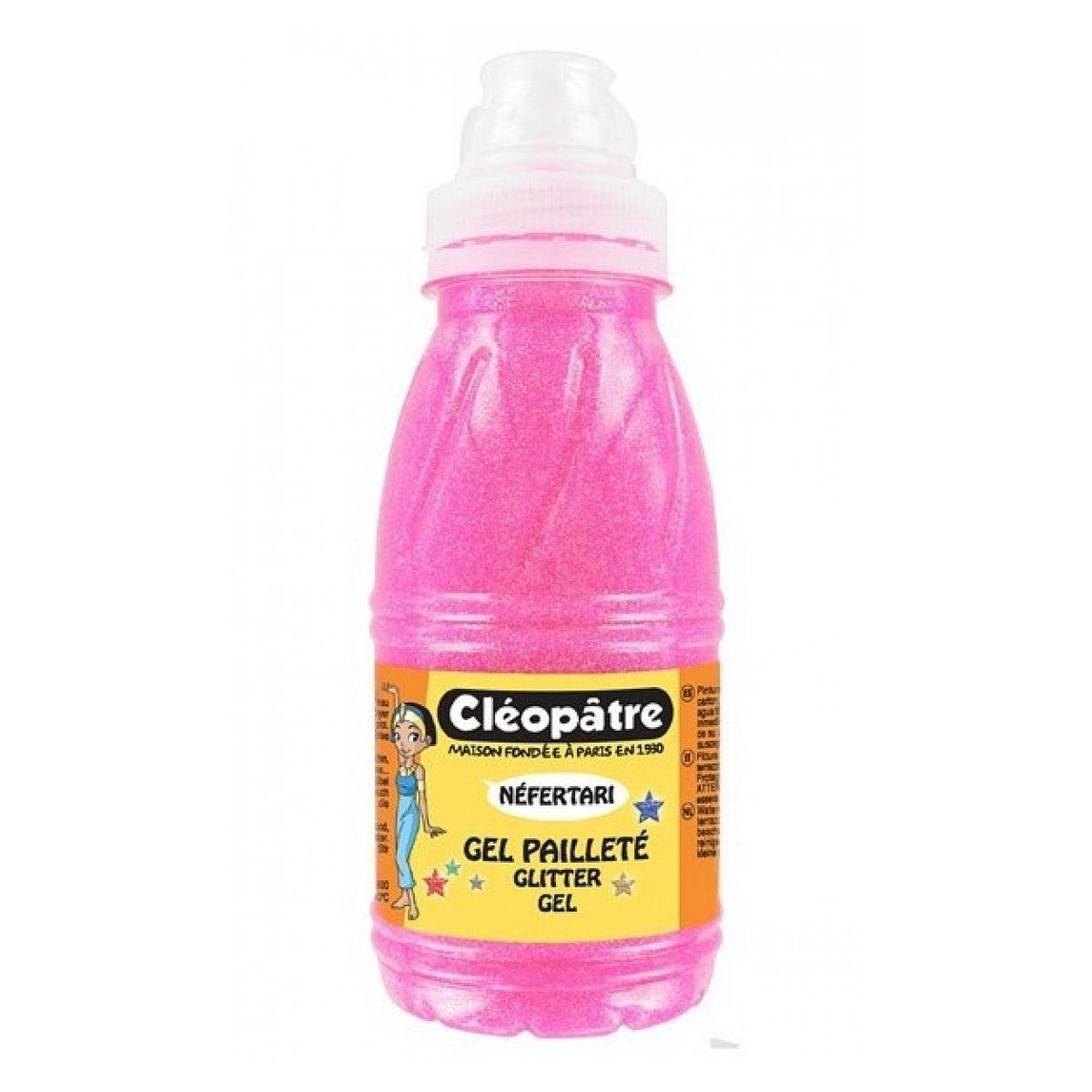 CLÉOPÂTRE Gel paillette neon rose 250ml