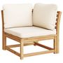 Voir la diapositive 5 : VIDAXL Salon de jardin 6 pcs avec coussins bois d'acacia solide