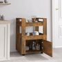 Voir la diapositive 3 : VIDAXL Chariot de cuisine Chene fume 60x45x80 cm Bois d'ingenierie