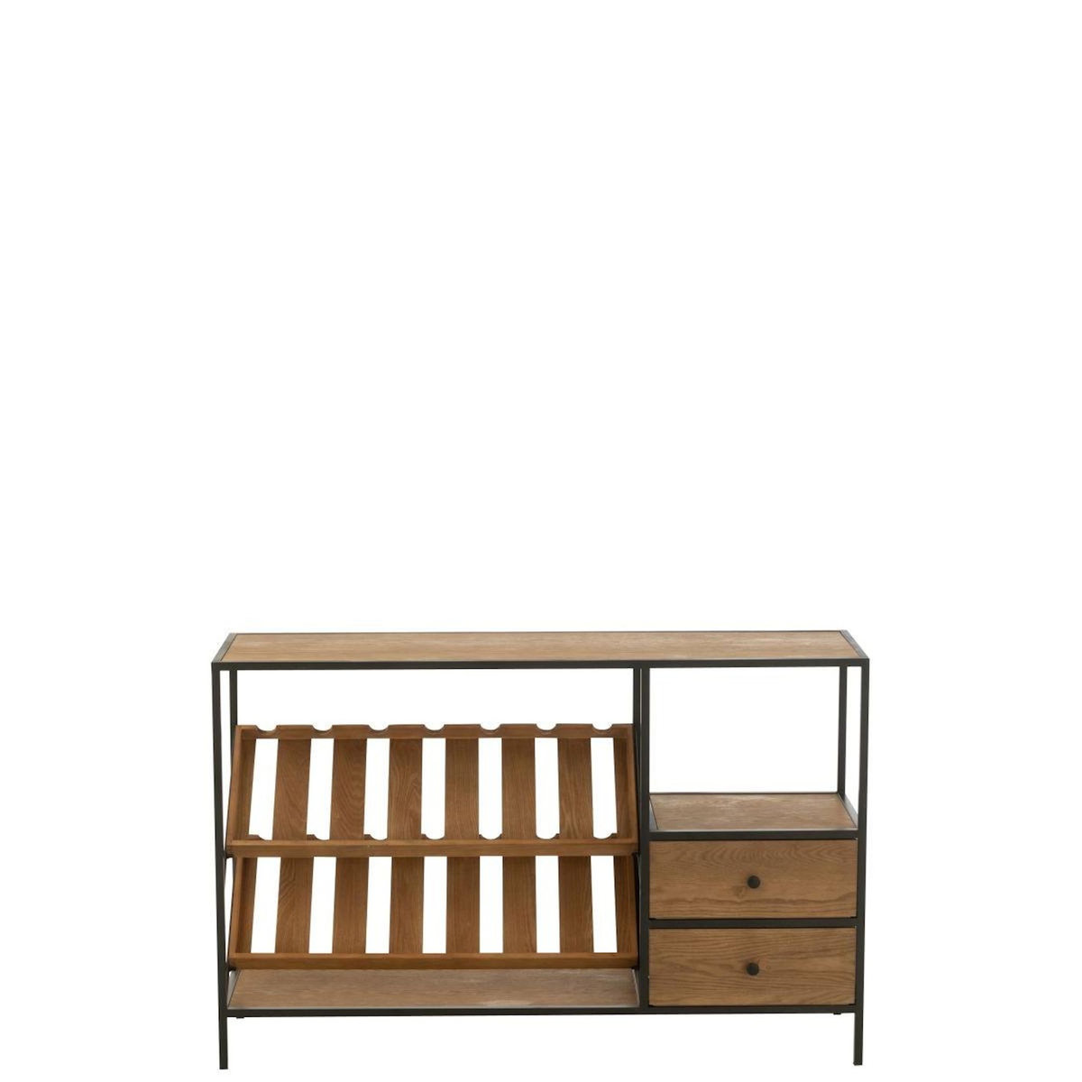 Paris Prix Meuble de Bar 14 Bouteilles  Wine  120cm Naturel