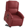 Voir la diapositive 3 : VIDAXL Fauteuil inclinable de massage Rouge bordeaux Similicuir