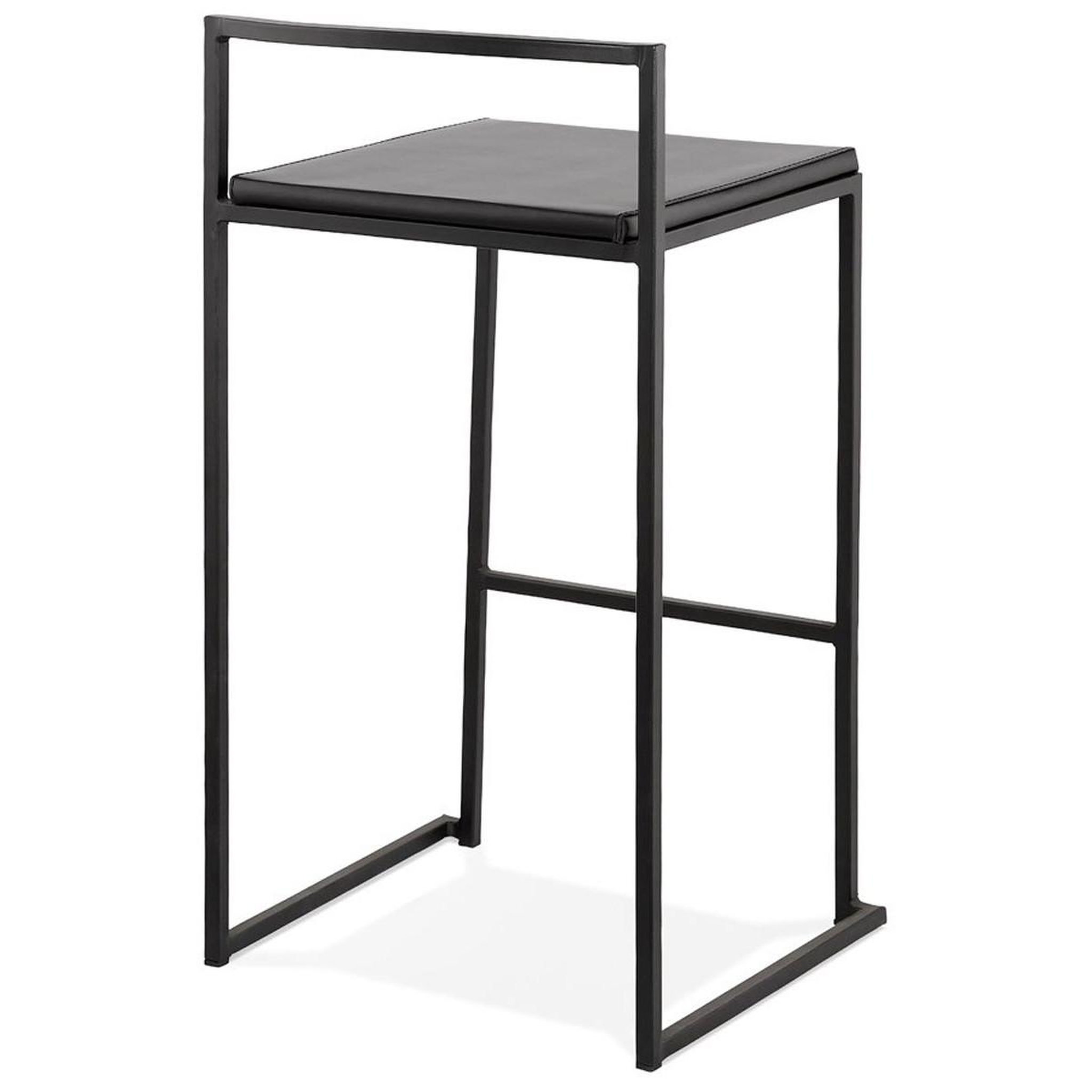 Voir la diapositive 3 : Paris Prix Tabouret de Bar Design Industriel  Line  76cm Noir