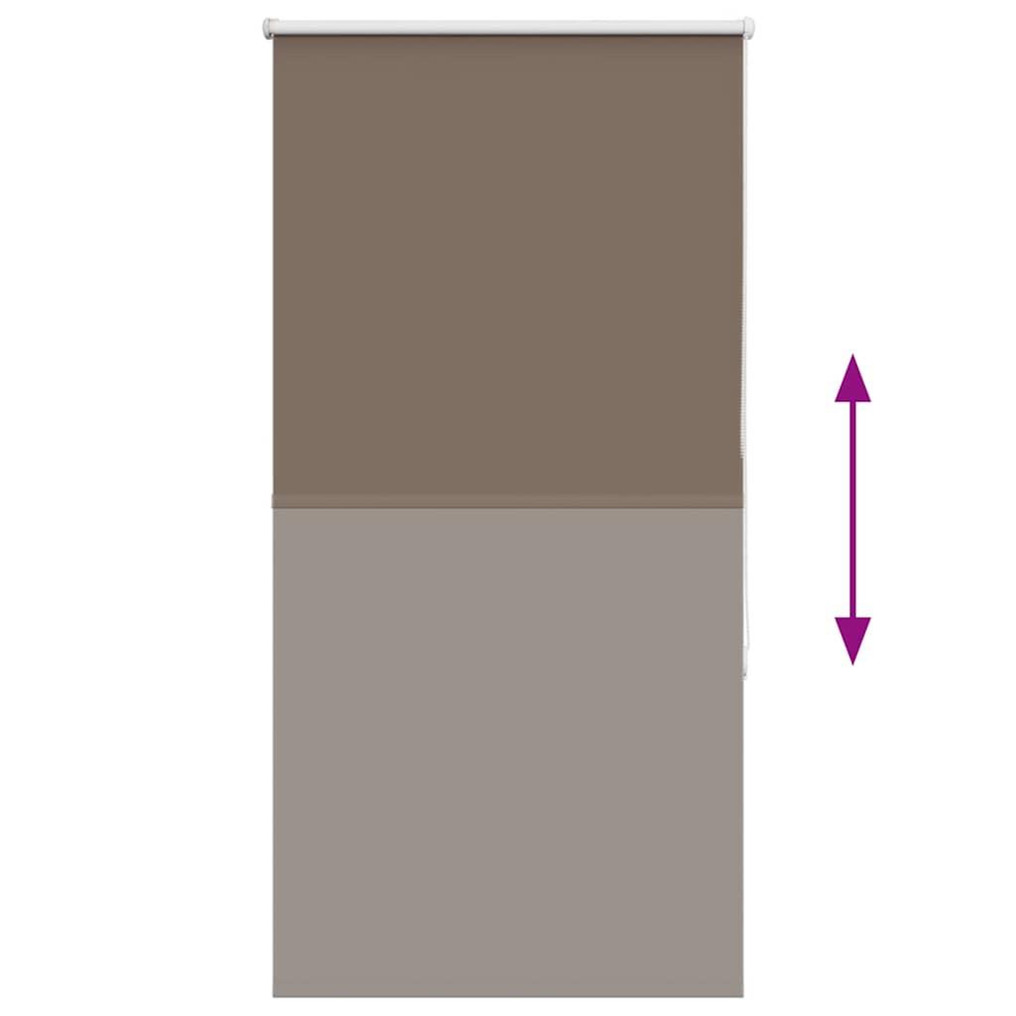 Voir la diapositive 5 : VIDAXL Store enrouleur occultant cafe 85x130cm largeur du tissu 80,7cm