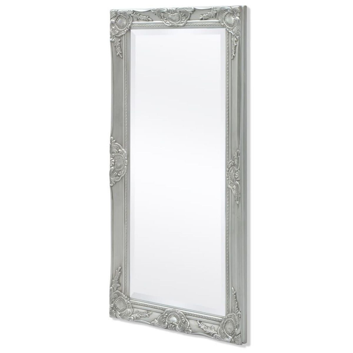 VIDAXL Miroir mural style baroque 100x50 cm Argente