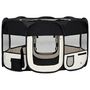 Voir la diapositive 2 : VIDAXL Parc pliable pour chien avec sac de transport Noir 145x145x61cm