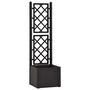 Voir la diapositive 2 : VIDAXL Lit sureleve de jardin treillis systeme d'arrosage Anthracite