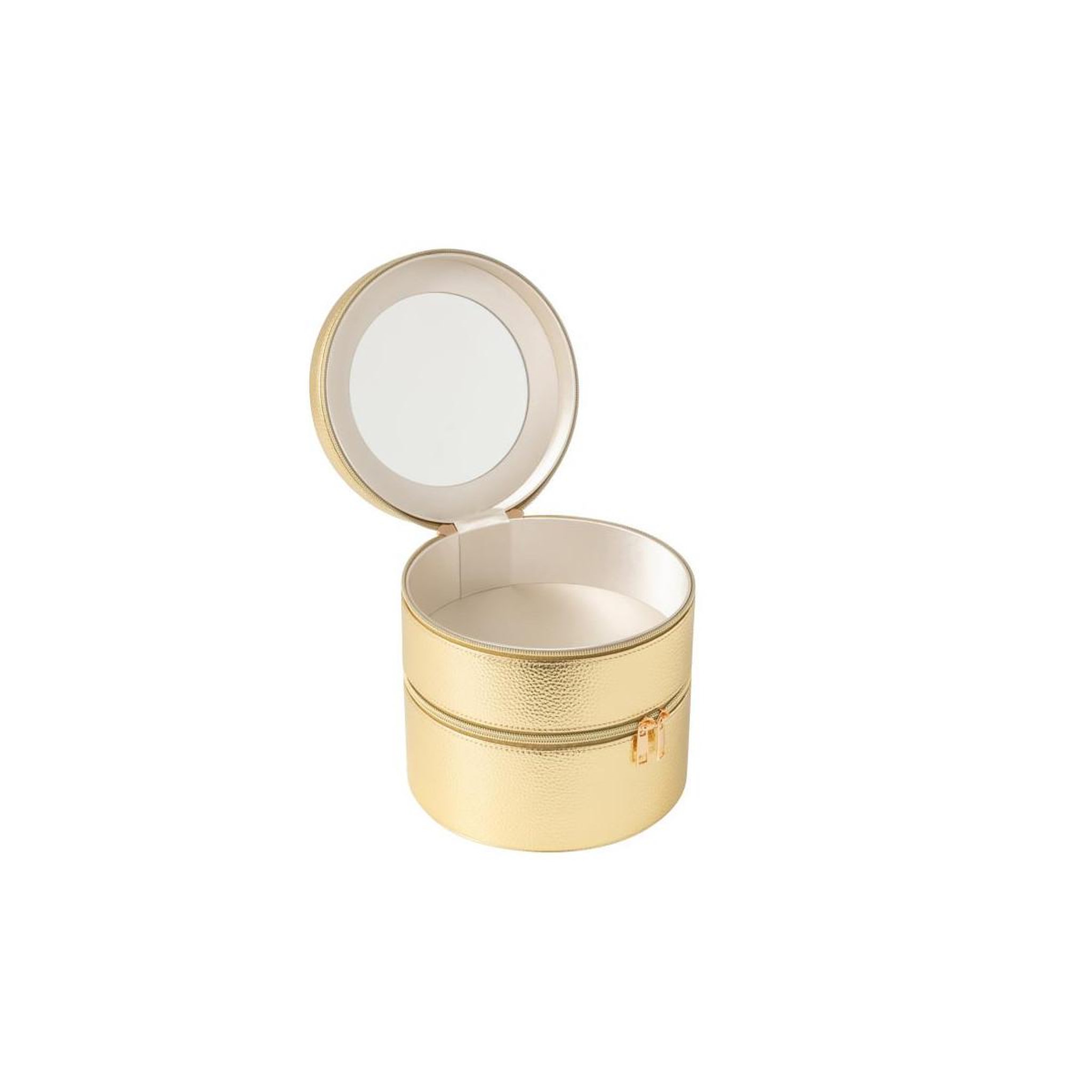 Voir la diapositive 3 : J-LINE Boîte ronde pour cosmétiques  ericka  19cm or