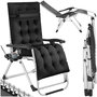 Voir la diapositive 1 : tectake Chaise longue Pliable noir