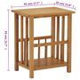 Voir la diapositive 6 : VIDAXL Table a revues 45x35x55 cm Bois de chene solide