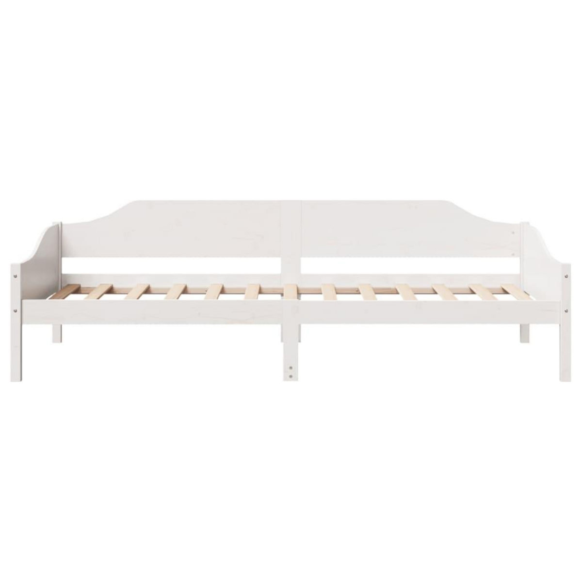 VIDAXL Cadre de lit sans matelas blanc 90x200 cm bois de pin massif
