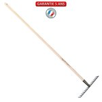 OUTILS PERRIN Râteau soudé 14 dents droites manche 150cm - Gris algue