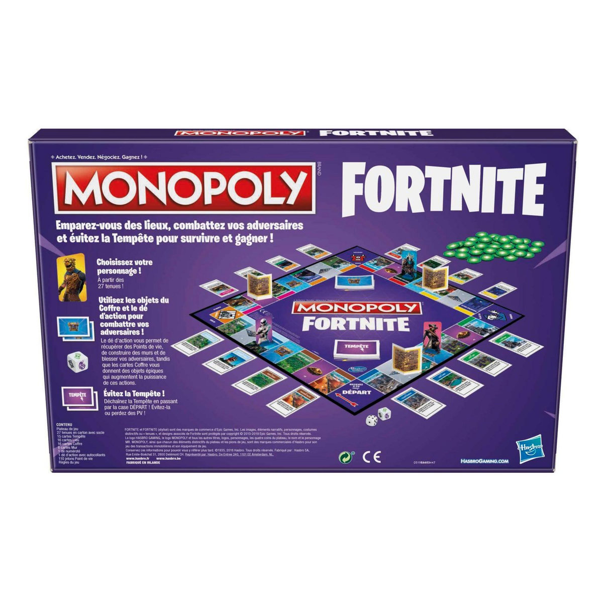 HASBRO Jeu Monopoly Fortnite