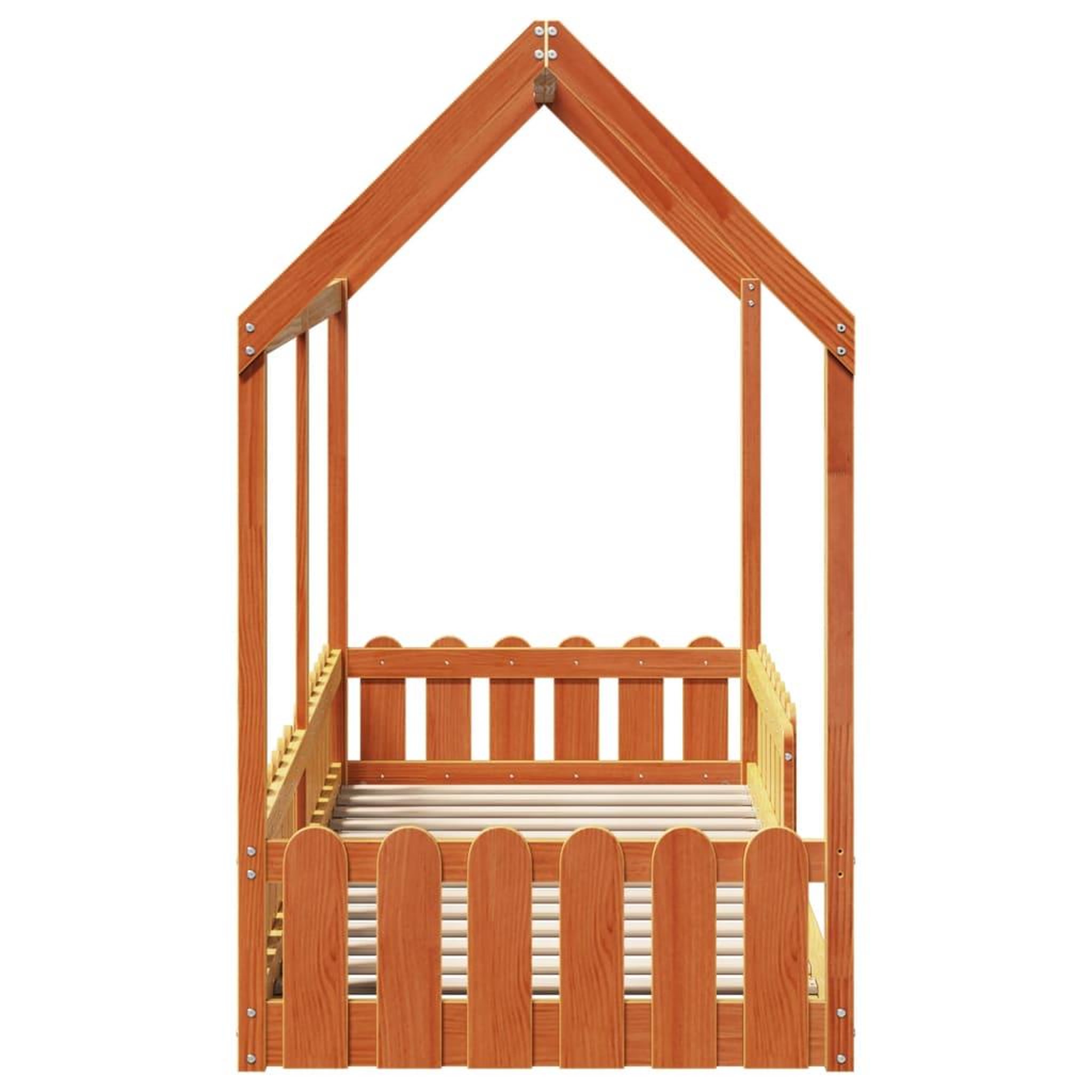 Voir la diapositive 5 : VIDAXL Cadre de lit d'enfants forme de maison sans matelas 80x200 cm