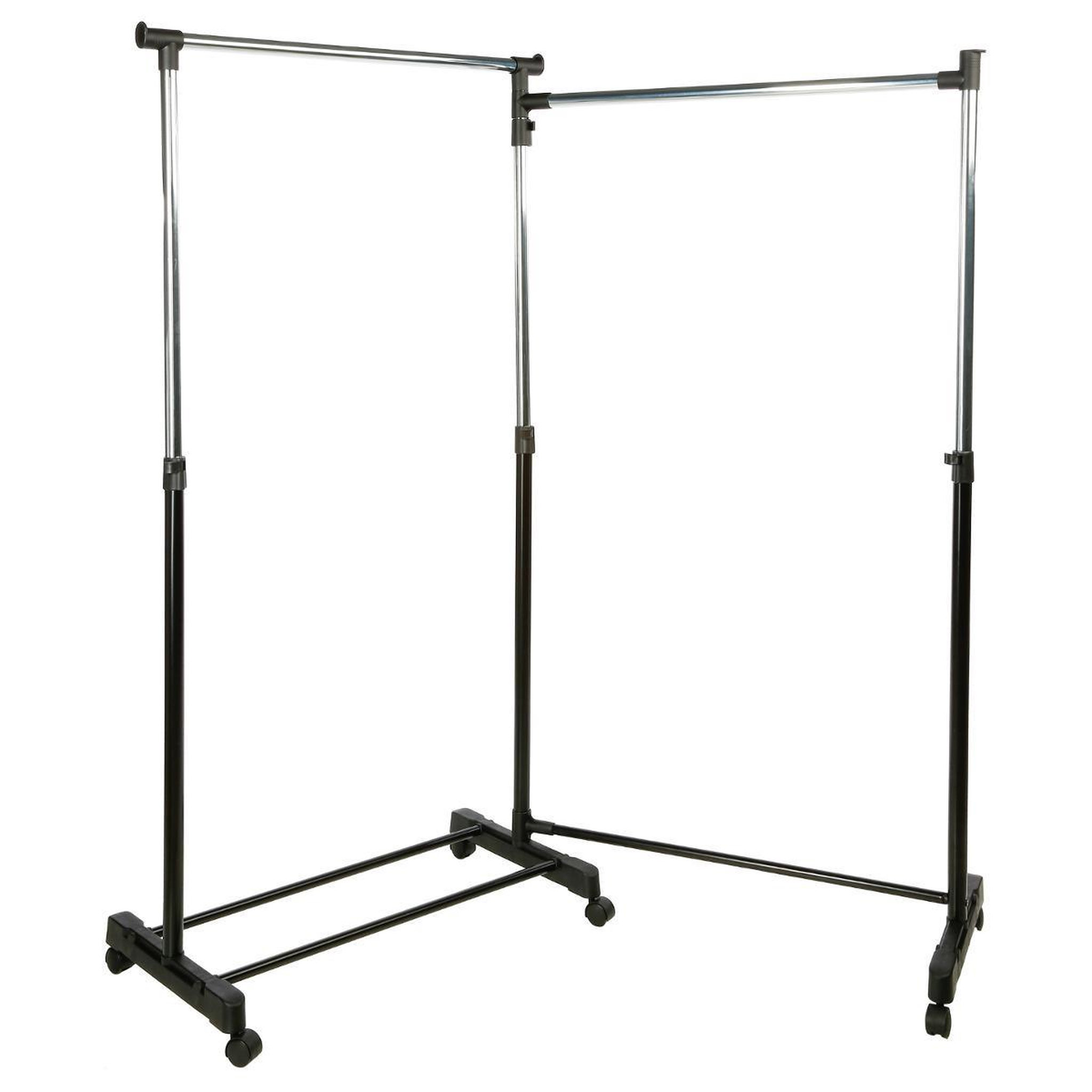 Voir la diapositive 3 : FIVE Double portant à vêtements  pivotant  174cm noir