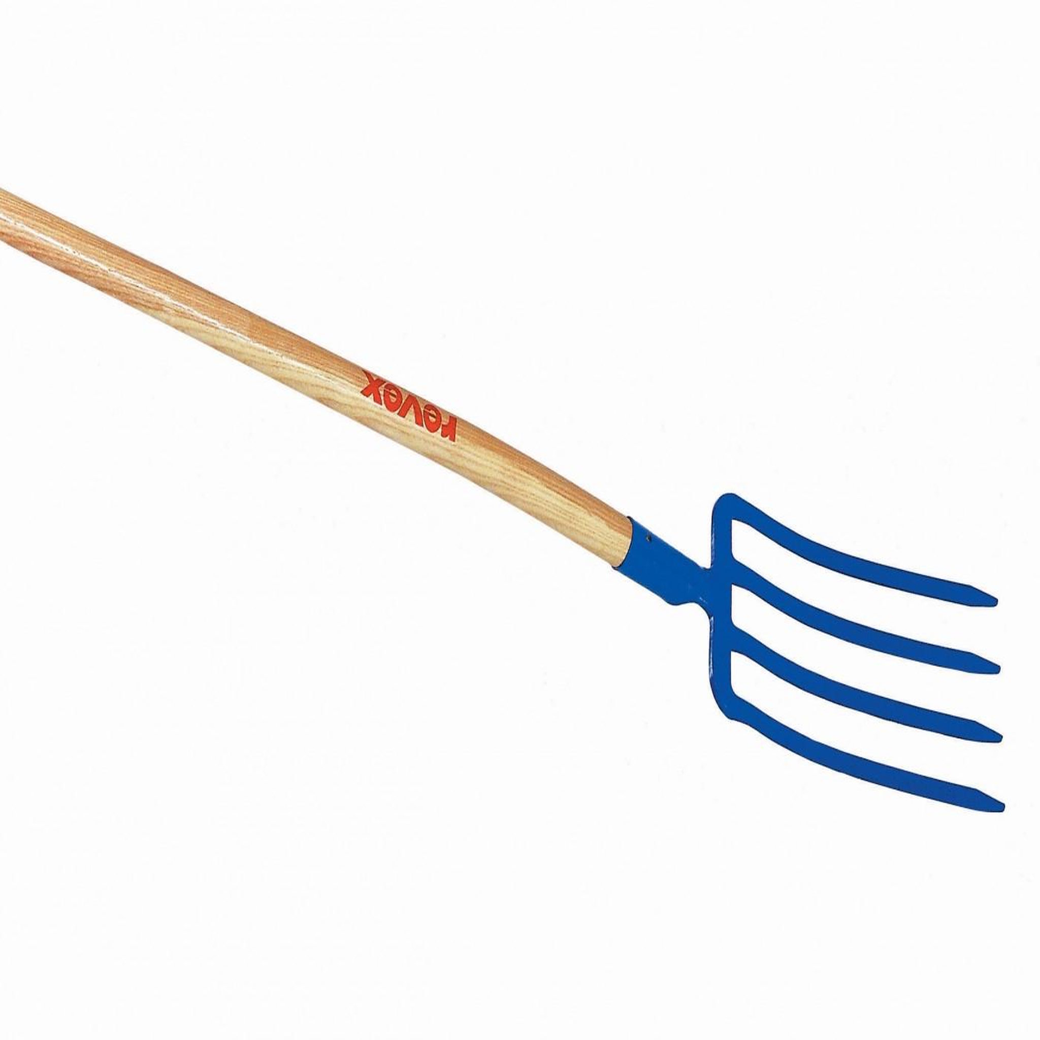 REVEX Fourche à bêcher acier forgé REVEX manche bois L.100 cm