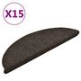 Voir la diapositive 2 : VIDAXL Tapis d'escalier autocollants 15 pcs anthracite 56x17x3 cm
