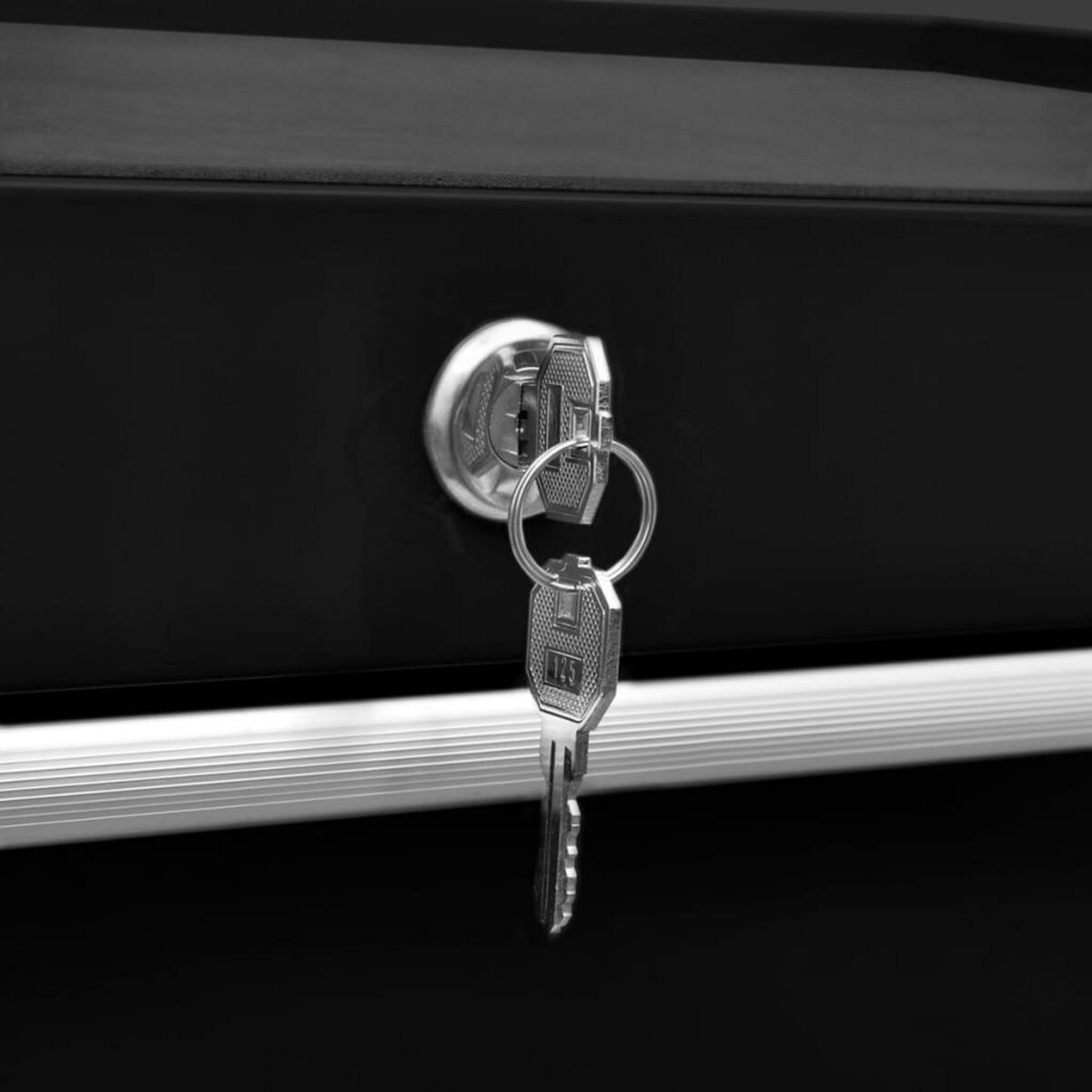 VIDAXL Chariot a outils d'atelier avec 7 tiroirs Noir