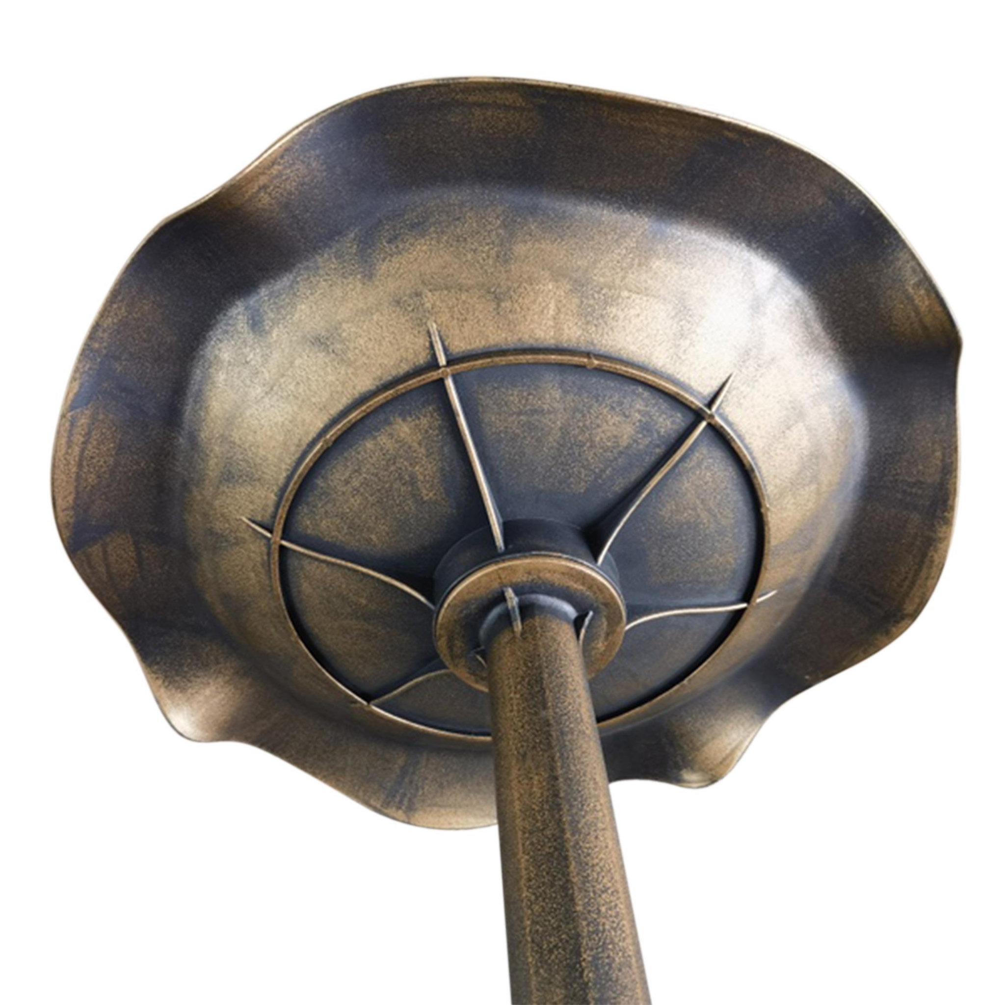 Voir la diapositive 6 : OUTSUNNY Bain d'oiseaux abreuvoir pour oiseaux mangeoire Ø 50 x 71H cm PP bronze antique