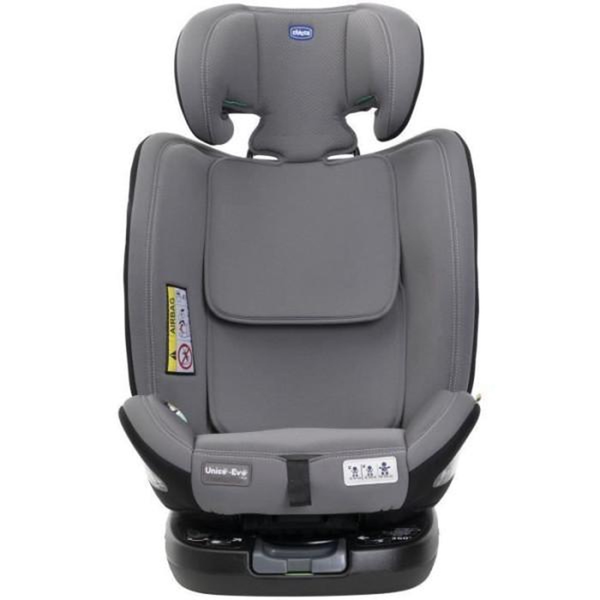 Voir la diapositive 4 : CHICCO Siege Auto Siege-auto - CHICCO - UNICO EVO - Groupe 0/1/2/3 - I-Size - Inclinable - Réducteur - Grey Black
