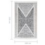 Voir la diapositive 6 : VIDAXL Tapis Noir et gris 160x230 cm Coton