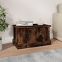 Voir la diapositive 3 : VIDAXL Boîte de rangement chene fume 50x30x28 cm bois d'ingenierie