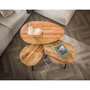 Voir la diapositive 4 : LISA DESIGN Kota - lot de 3 tables basses - bois massif d'acacia