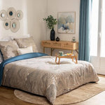 ATMOSPHERA Parure de Lit 3 Pièces  Ilyan  260x240cm Bleu