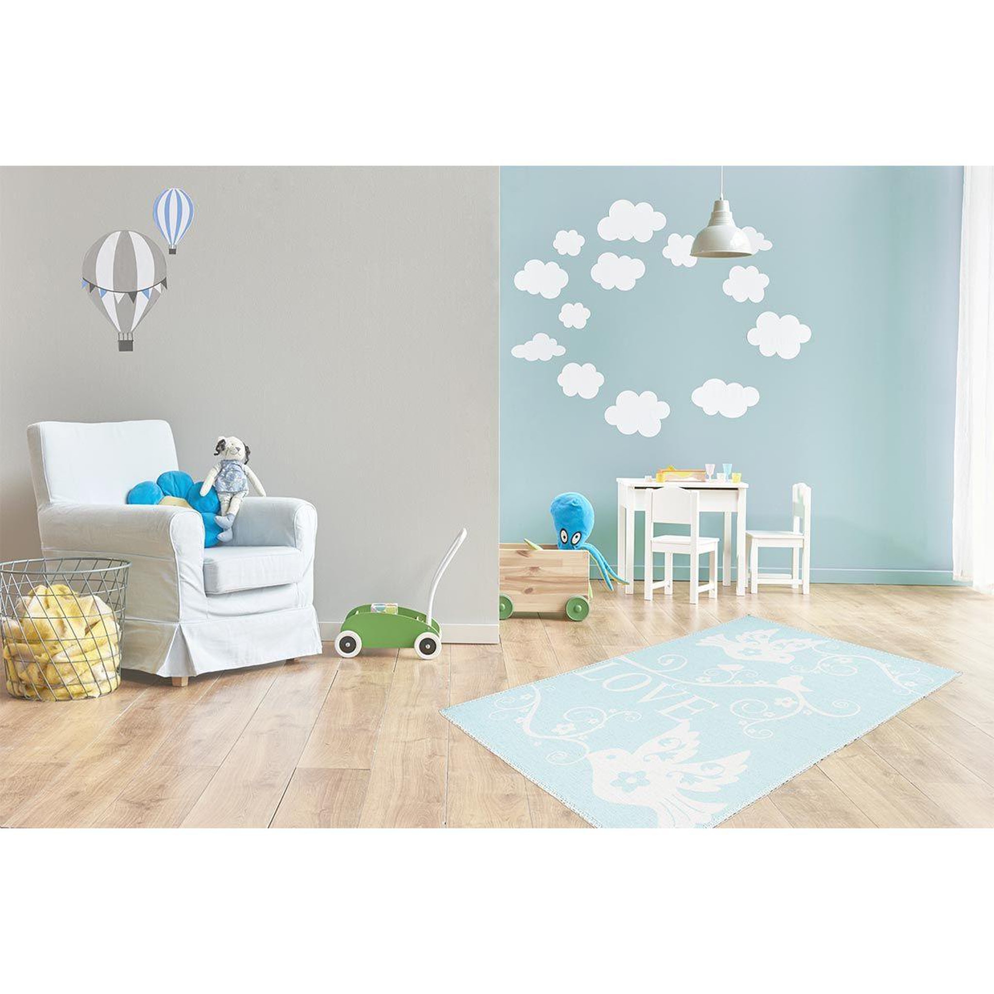 Voir la diapositive 4 : Paris Prix Tapis Enfant Imprimé  Bambini VII  Menthe