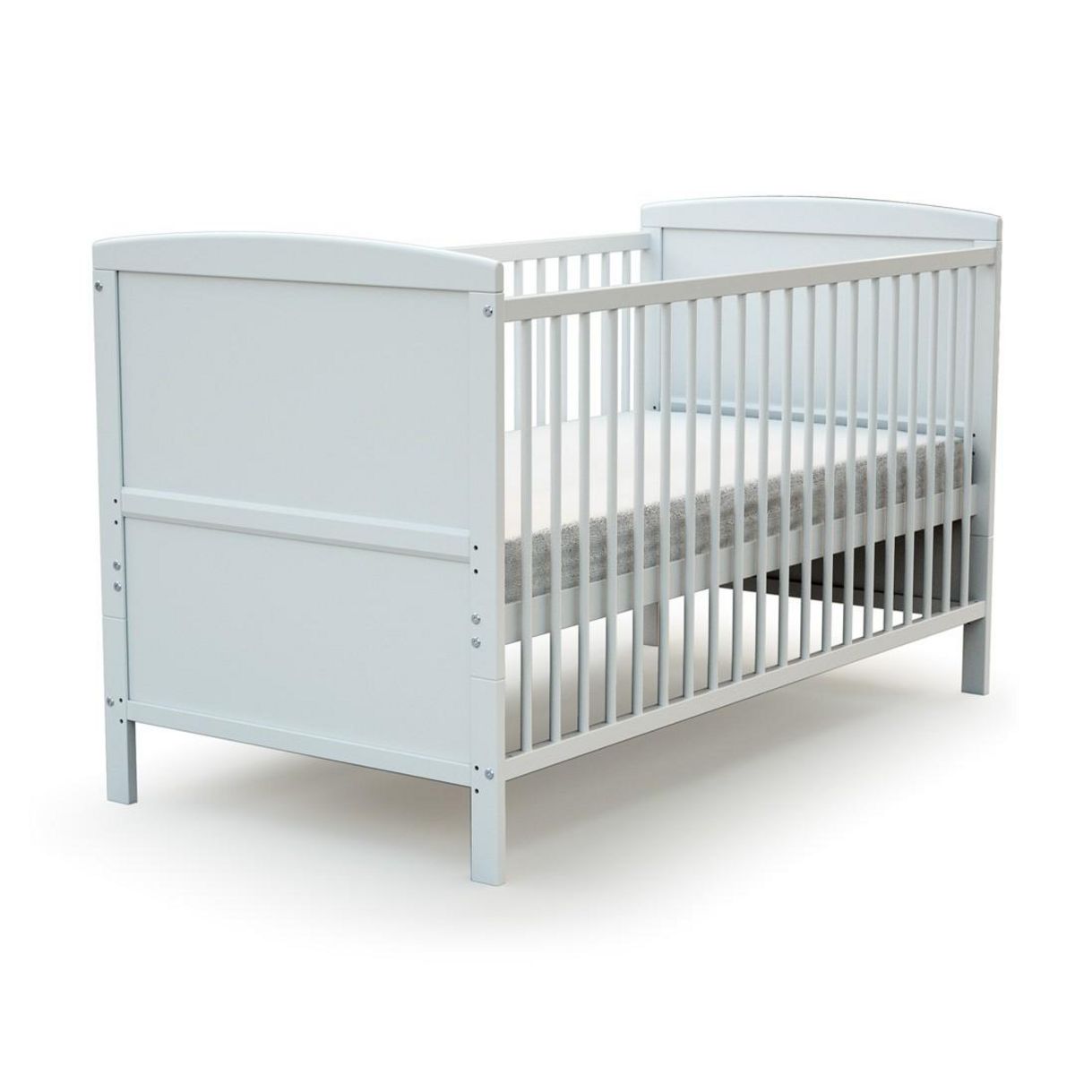 AT4 Lit bébé évolutif avec matelas ESSENTIEL 70 x 140 cm en bois