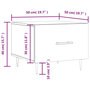 Voir la diapositive 6 : VIDAXL Table basse Chene fume 50x50x40 cm Bois d'ingenierie
