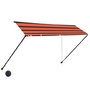 Voir la diapositive 3 : VIDAXL Auvent retractable avec LED 300x150 cm Orange et marron