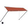 Voir la diapositive 3 : VIDAXL Auvent retractable avec LED 300x150 cm Orange et marron