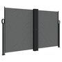 Voir la diapositive 2 : VIDAXL Auvent lateral retractable anthracite 140x1200 cm