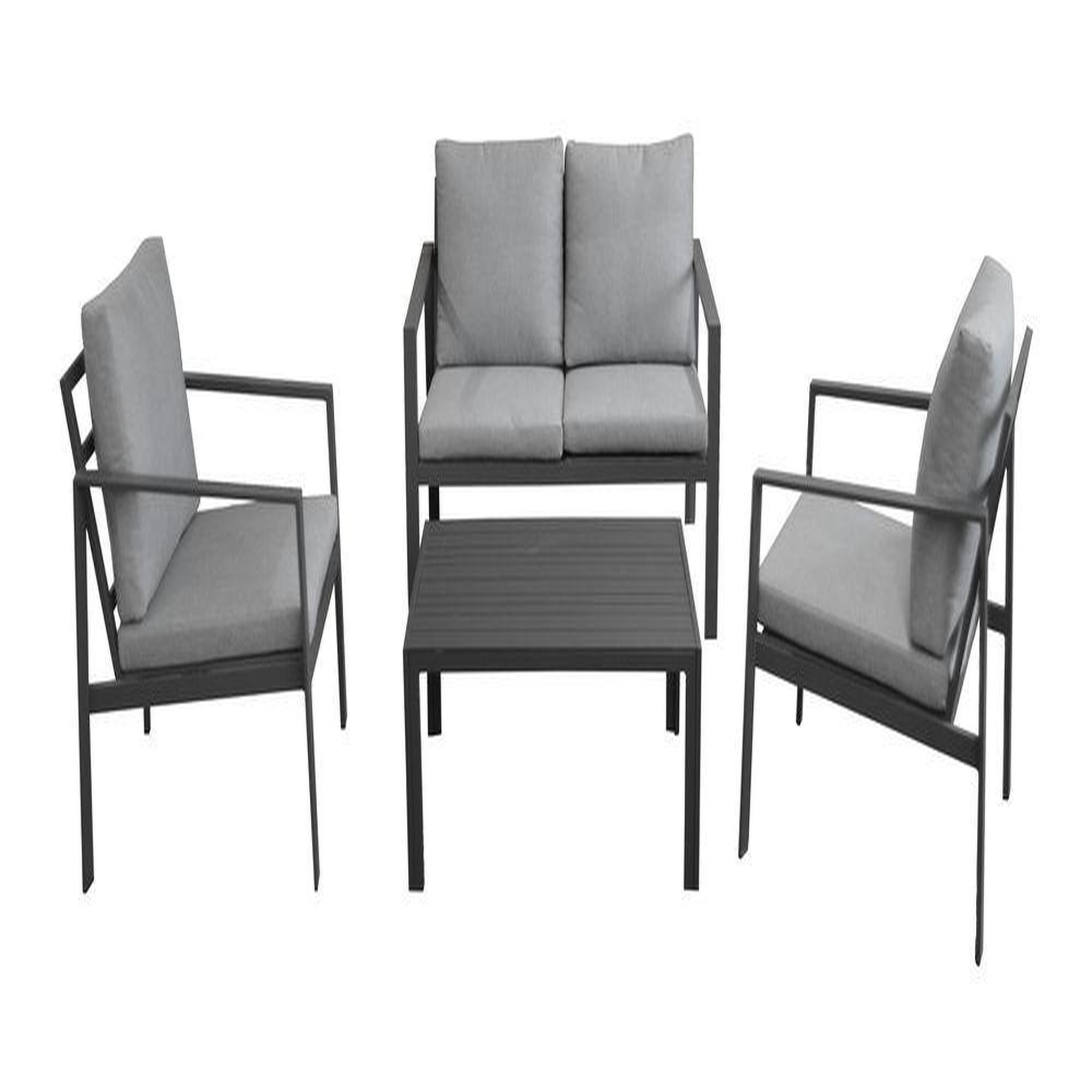 Proloisirs Salon De Jardin Marlo - Graphite
