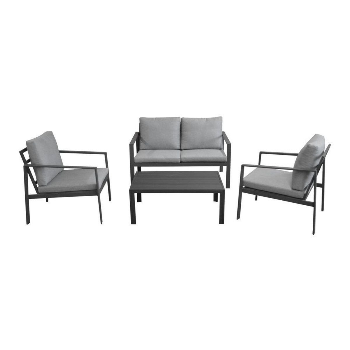 Proloisirs Salon De Jardin Marlo - Graphite