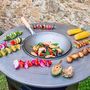 Voir la diapositive 5 : SWEEEK Brasero barbecue Ø81.5cm avec grille de cuisson et espace de rangement