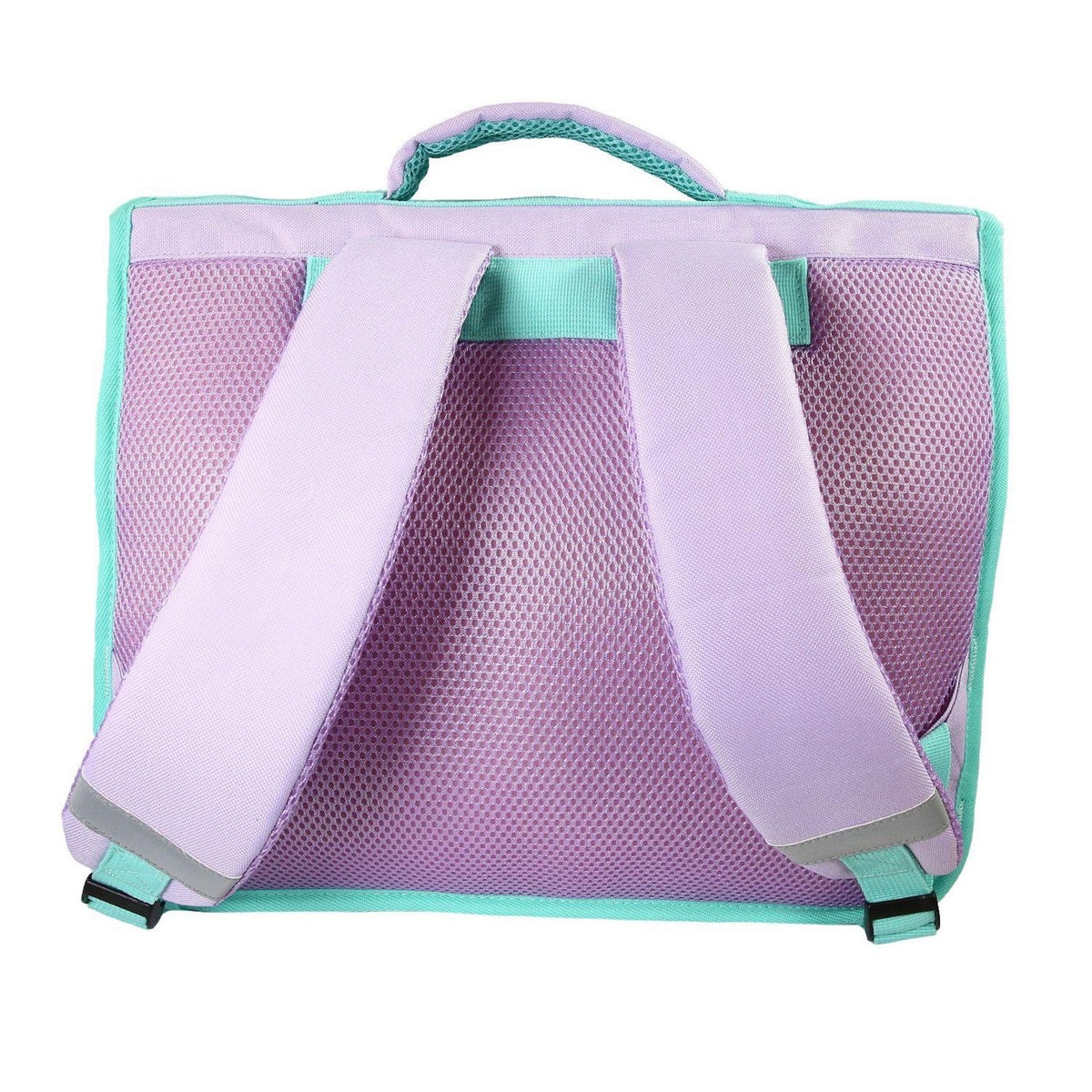 Bagtrotter Bagtrotter - La Reine des Neiges - Frozen - Disney - Cartable 38cm  -  Violet  - 2 Compartiments  - 1 Poche Sous Rabat - Bretelles Matelassés - Fond Renforcé - Dos Matelassé -  Rabat Réversible - 38x13x34cm - Matière Polyester - Cartable Scolaire Pri