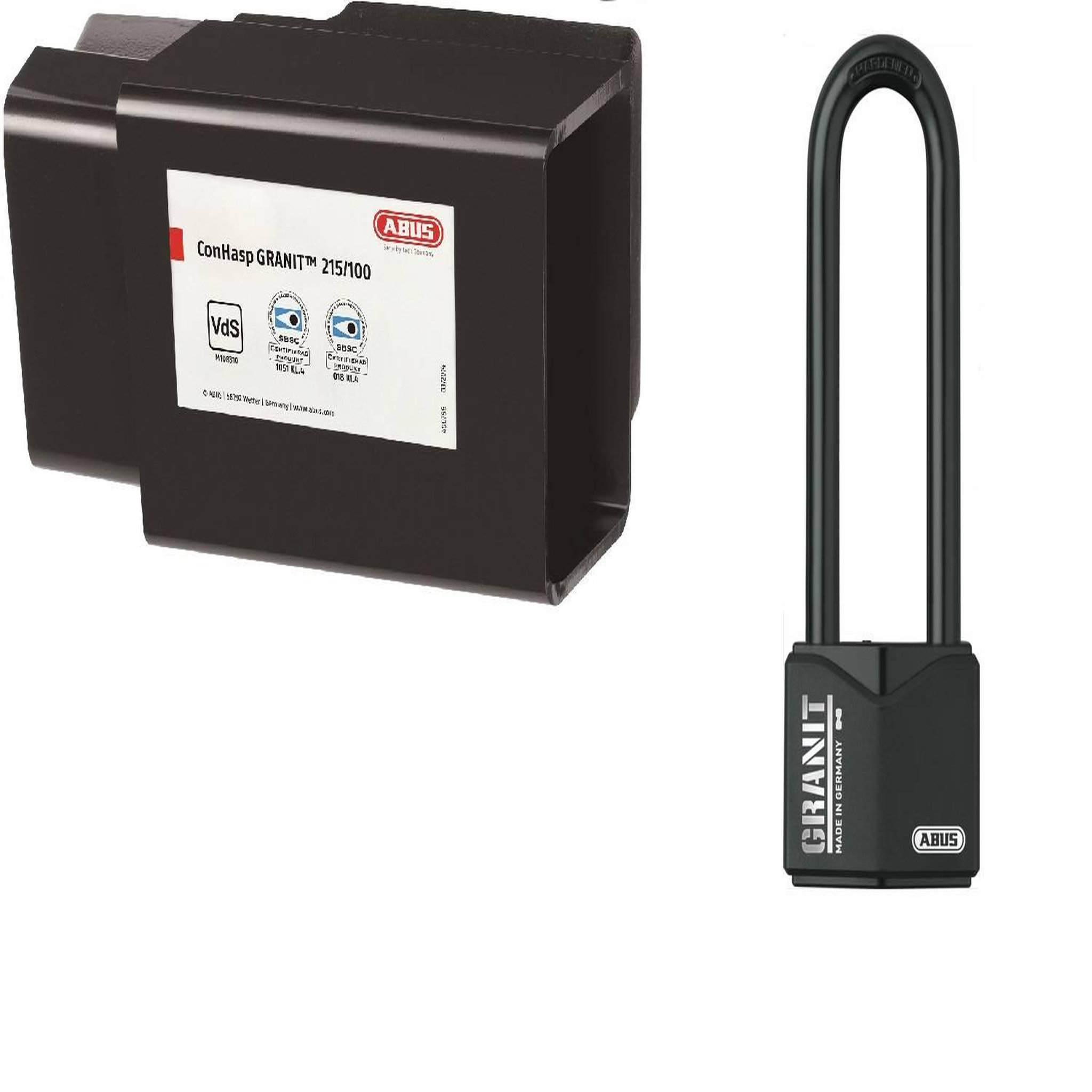 ABUS Serrure pour conteneur + cadenas granit varié