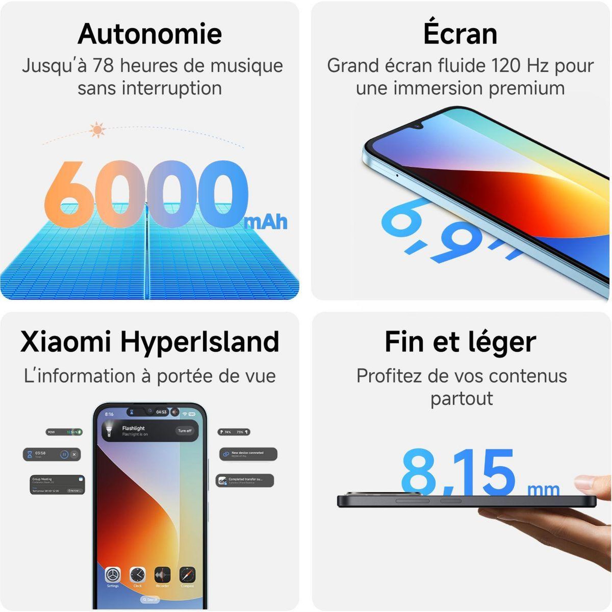 Voir la diapositive 3 : XIAOMI Smartphone redmi a7 pro 4g 128go bleu