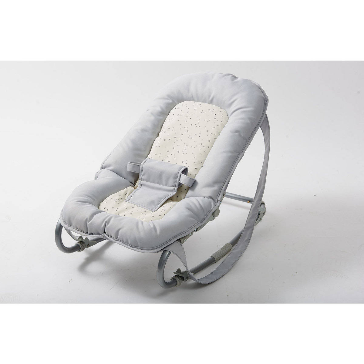 AUCHAN BABY Transat bébé selian gris étoiles