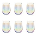 FEERIC LIGHT & CHRISTMAS Lot de 6 Gobelets en Verre  Fantasy  54cl Transparent