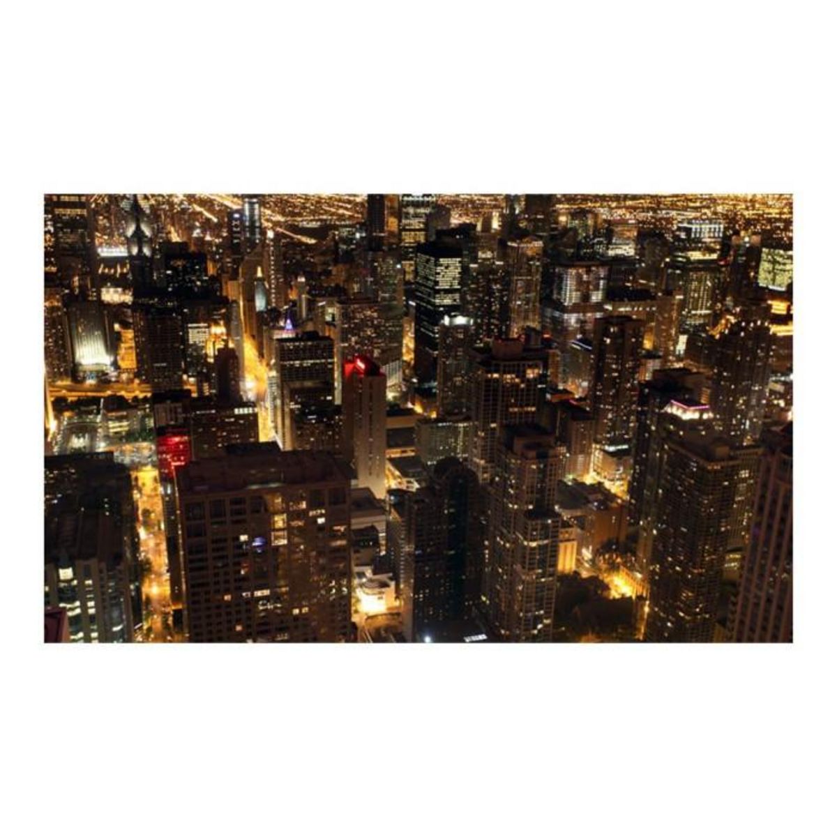 Paris Prix Papier Peint  Ville de Nuit Chicago É U  270x450cm