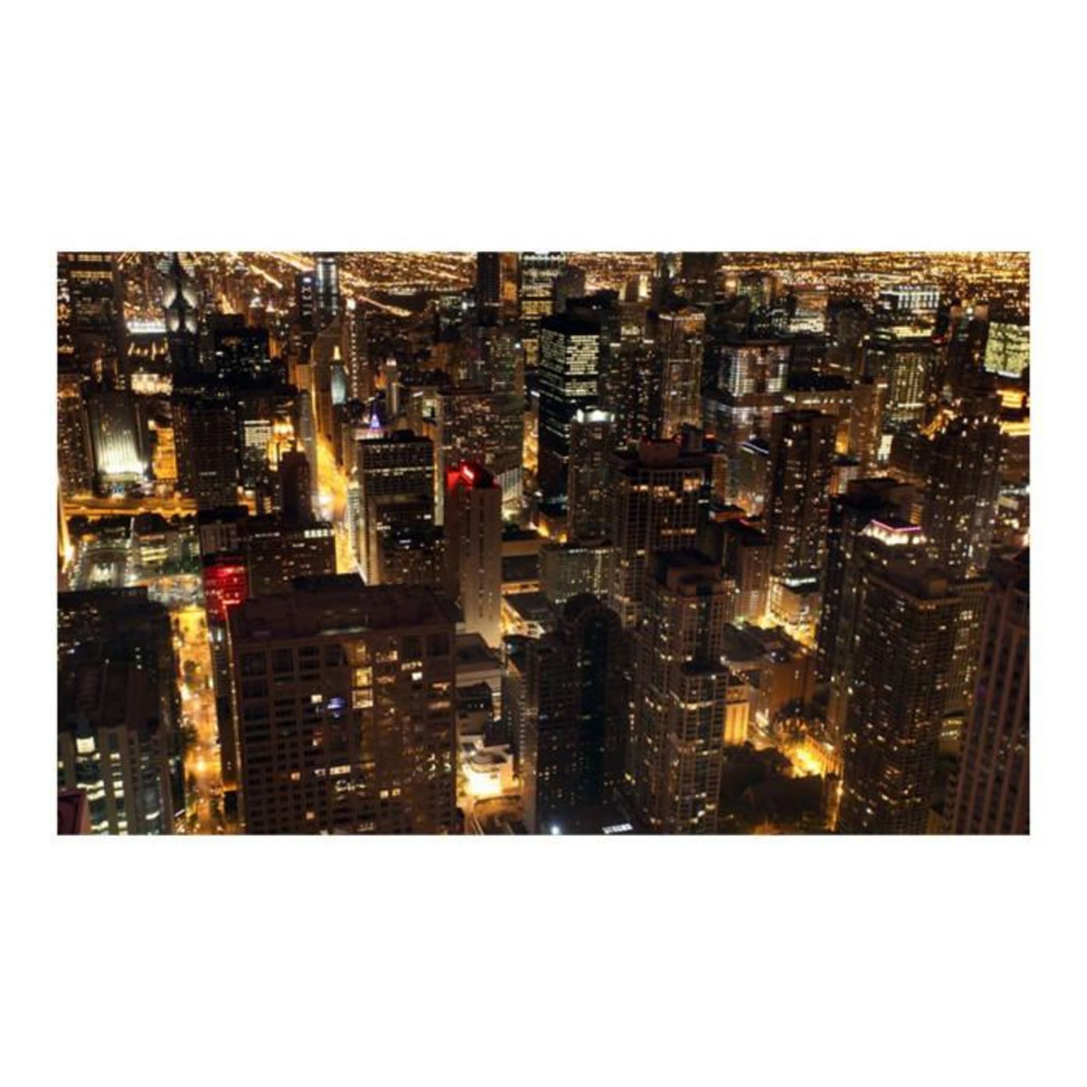 Paris Prix Papier Peint  Ville de Nuit Chicago É U  270x450cm