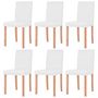 Voir la diapositive 5 : VIDAXL Table et chaises 7 pcs Cuir synthetique Chene Couleur creme
